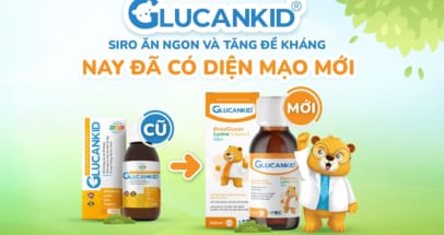 glucankid thay diện mạo mới