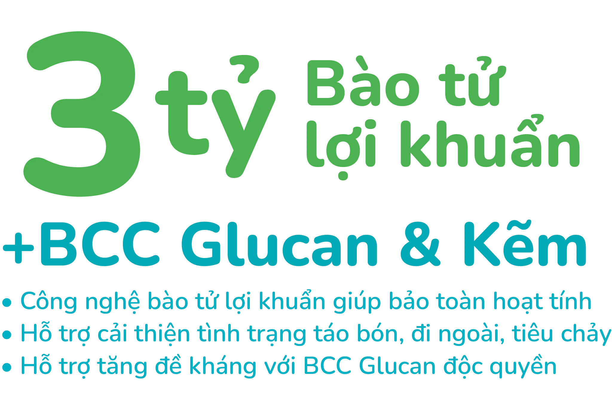 3 tỷ bào tử lợi khuẩn