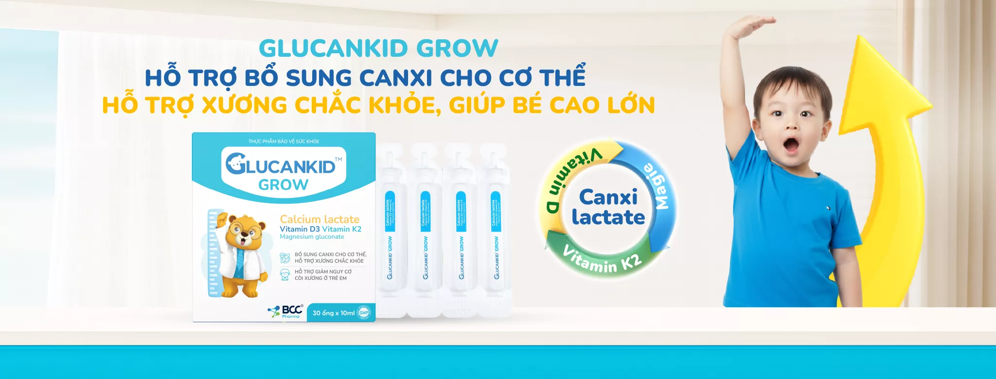 canxi dạng ống tiện lợi cho bé