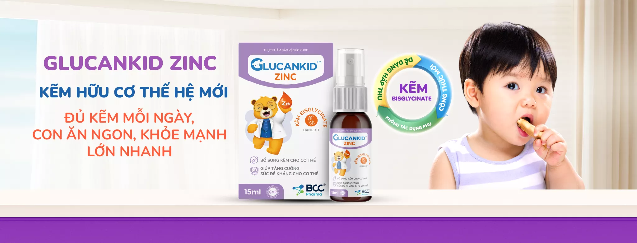 kẽm dạng xịt cho bé