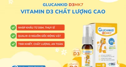 Vitamin D3 trong glucankid D3MK7